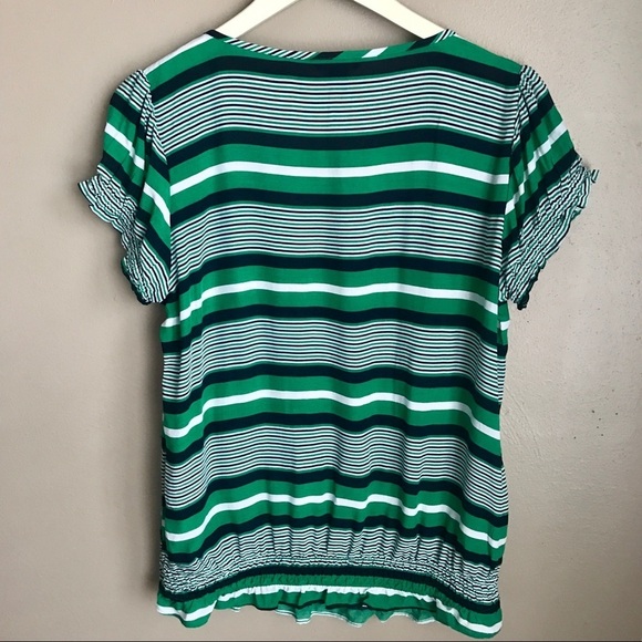[Tommy Hilfiger] Green Stripped Shirt - Picture 2 of 2